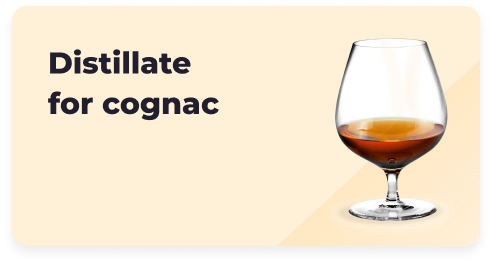Distillate for cognac